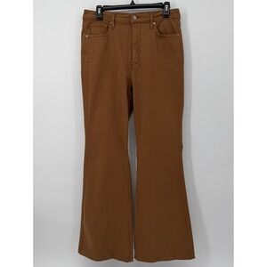 Judy‎ Blue Flare Leg Jeans Rust Brown Womens Size 11/30 Western Boho